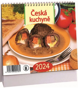 Stolní kalendář Česká kuchyně mini 2024