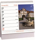 Stolní kalendář Hrady a zámky mini 2024