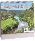 Stolní kalendář Krásy Čech a Moravy mini 2024