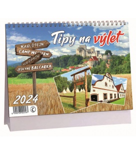 Table calendar Tipy na výlet 2024