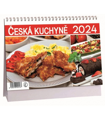 Tischkalender Česká kuchyně 2024