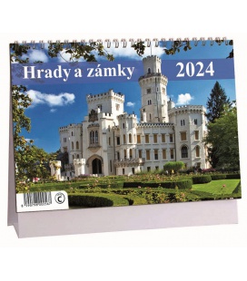 Tischkalender Hrady a zámky 2024