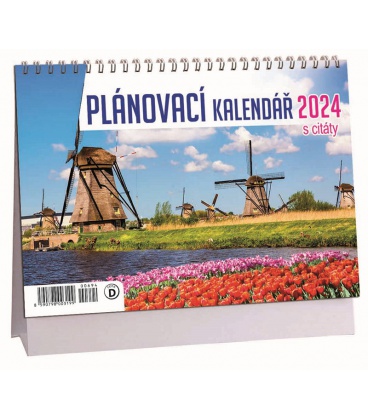 Stolní kalendář Plánovací s citáty - Mlýny 2024