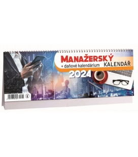 Tischkalender Manažerský + daňové kalendárium 2024