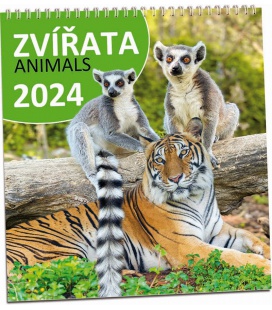 Wall calendar Zvířata 2024