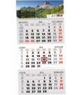 Nástěnný kalendář Tříměsíční s okénkem 2024