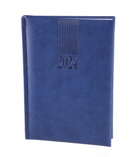 Tagebuch - Terminplaner A5 721 Vivella blau 2024
