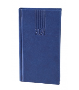Weekly Pocket Diary A6 Vivella blue 2024