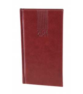 Weekly Pocket Diary A6 Vivella brown 2024