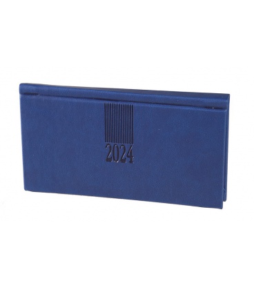 Tasche-Wochentagebuch-TerminplanerA6 horizontální Vivella blau 2024