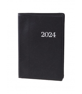 Mini fortnightly Diary 2/2 PVC black 2024