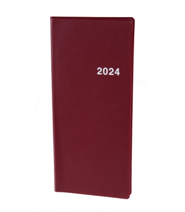 Diary - Planning monthly notebook 718 PVC bordo 2024