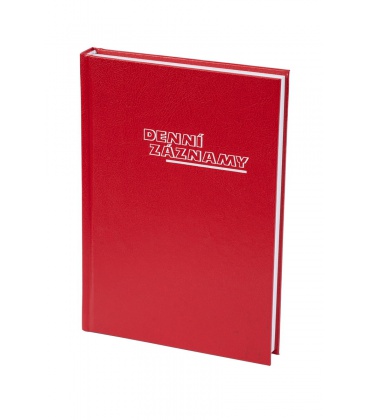 Diary - Daily Notes A5 UNI Balacron red 2024