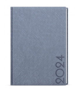Wochentagebuch-Terminplaner B6 - Prokop - Tora - blau-grau - blau 2024