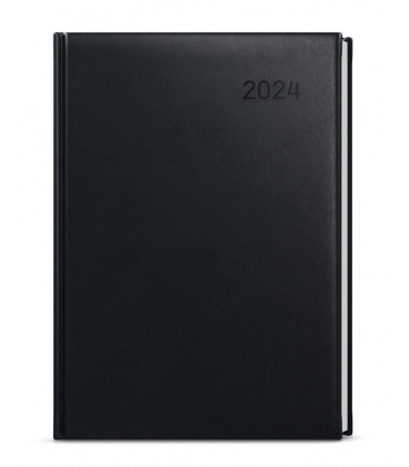 Tagebuch - Terminplaner B6 - Adam - Vivella - schwarz 2024