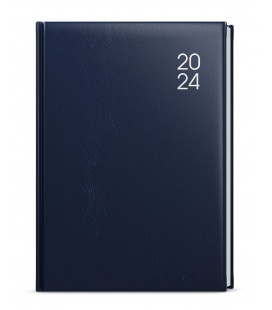 Tagebuch - Terminplaner B6 - Adam - Balacron - blau 2024