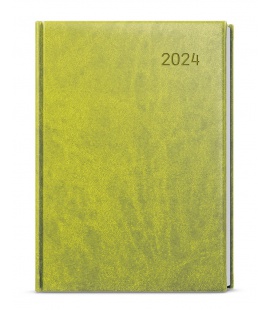 Daily Diary A5 - David - Vivella - green 2024