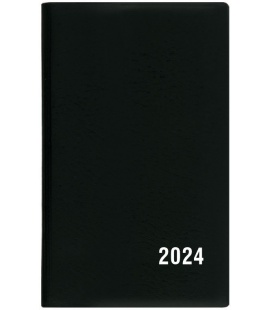 Fortnightly Pocket Diary - Alois - PVC - black 2024