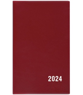Fortnightly Pocket Diary - Alois - PVC - burgundy 2024