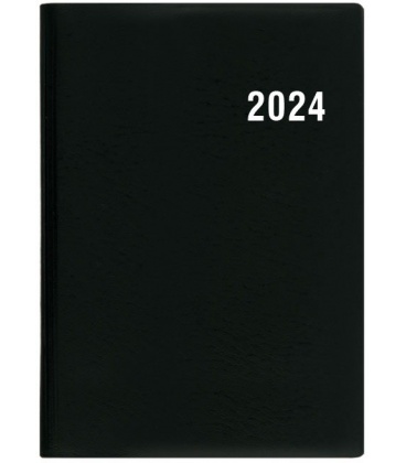 Fortnightly Pocket Diary - Ladislav - PVC - black 2024