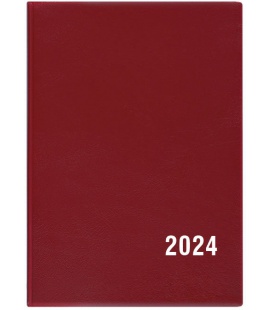 Monthly Pocket Diary - Anežka - PVC - burgundy 2024