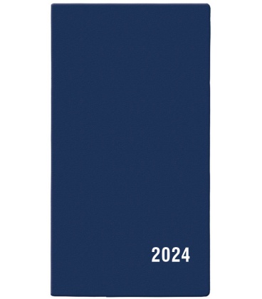 Diář kapesní měsíční - Františka - PVC - modrá 2024
