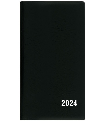 Diář kapesní měsíční - Františka - PVC - černá 2024