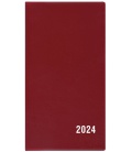 Diář kapesní měsíční - Františka - PVC - bordó 2024