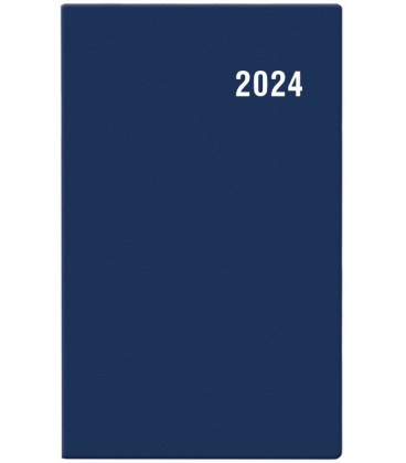 Diář kapesní měsíční - Marika - PVC - modrá 2024