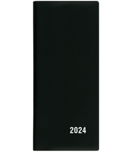 Diář kapesní měsíční - Xenie - PVC - černá 2024