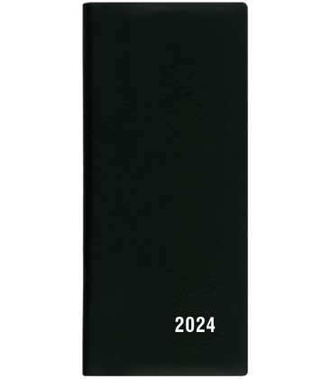 Diář kapesní měsíční - Xenie - PVC - černá 2024