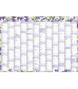 Wall calendar Yearly planing map (600x420 mm) - Levandule 2024