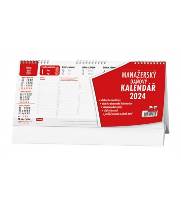 Table calendar Manažerský kalendář (daně) 2024