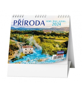 Table calendar IDEÁL - Příroda, hory, řeky, jezera… 2024