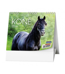 Tischkalender IDEÁL - Koně 2024