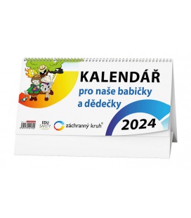 Table calendar Kalendář pro seniory 2024
