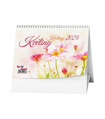 Table calendar Květiny 2024