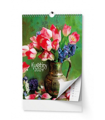 Wall calendar Květiny - A3 2024
