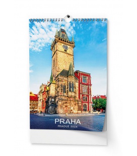 Nástěnný kalendář Praha - A3 2024