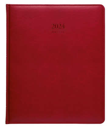 Diary President weekly A4 Gemma red 2024
