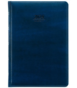 Tagebuch - Terminplaner A5 Atlas blau 2024