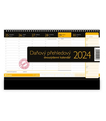 Stolní kalendář Daňový přehledový 2024