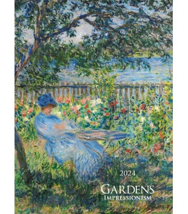 Wall calendar Gardens impresionism 2024