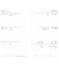 Pocket-Wochentagebuch-Terminplaner slowakisch Tweed blau, grau 2024