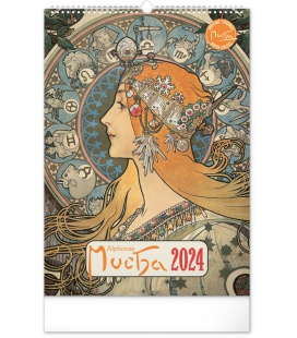 Wandkalender Alfons Mucha 2024