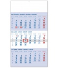 Wall calendar 3měsíční standard modrý – s českými jmény 2024