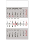 Wall calendar 3měsíční standard šedý – s českými jmény 2024