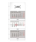 Wall calendar 3měsíční standard skládací CZ 2024