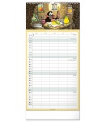 Wandkalender Rodinný plánovací kalendář Krteček 2024