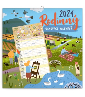 Wandkalender Rodinný plánovací kalendář 2024